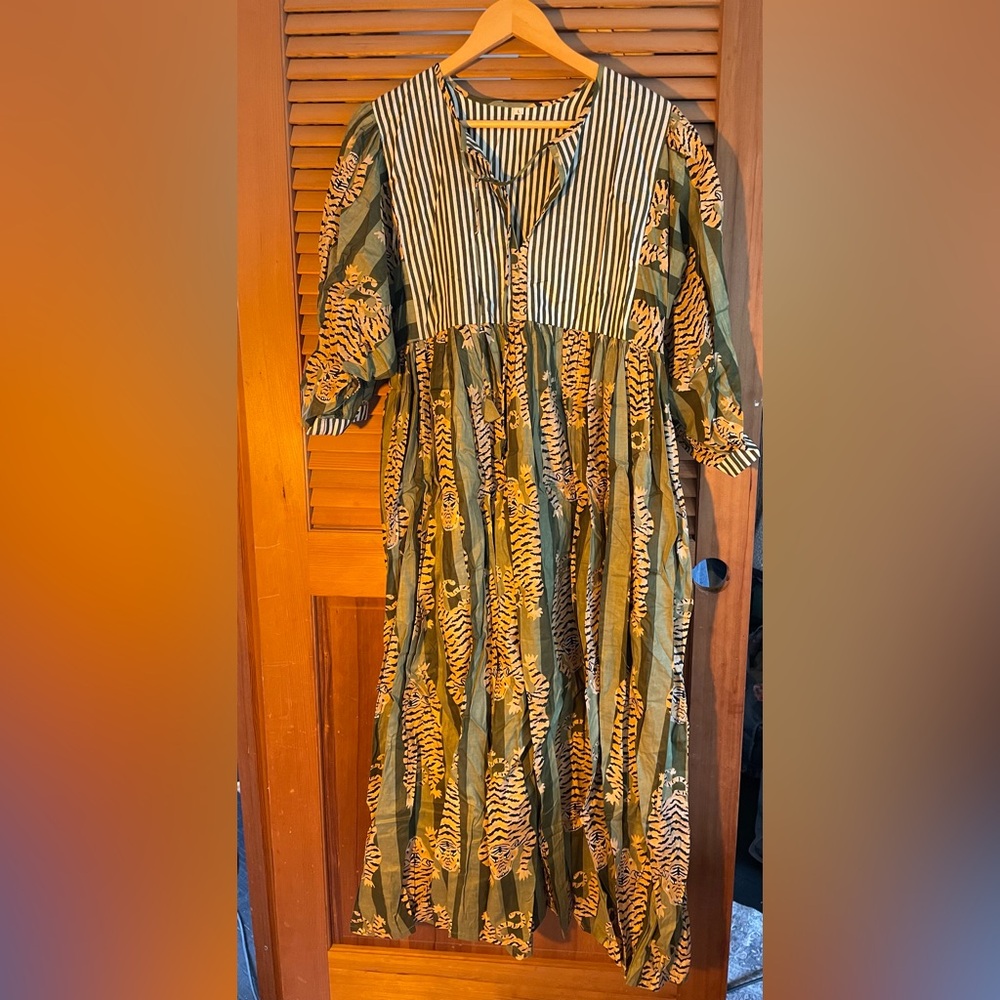 ETSY handmade tiger dress L
